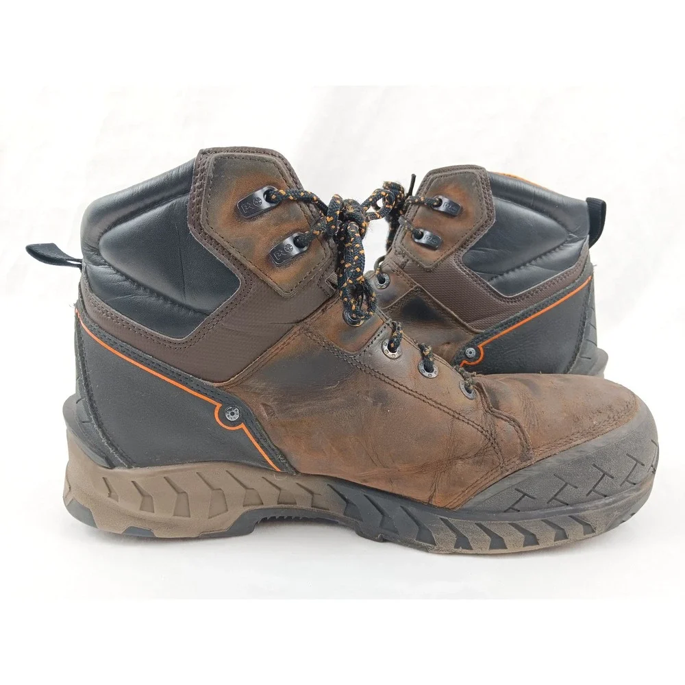 Timberland PRO Work Summit‎ Mens Brown Composite Toe Boots Size 13M A225Q A7859